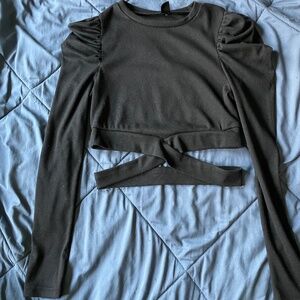 Criss cross crop top